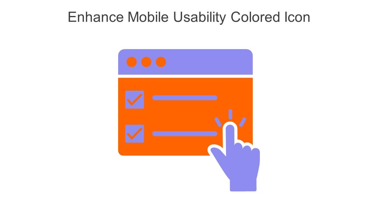 Enhance Mobile Usability Colored Icon In Powerpoint Pptx Png And Editable Eps Format Slide01