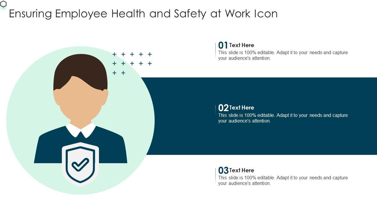 Ensuring Employee Health And Safety At Work Icon Slide01