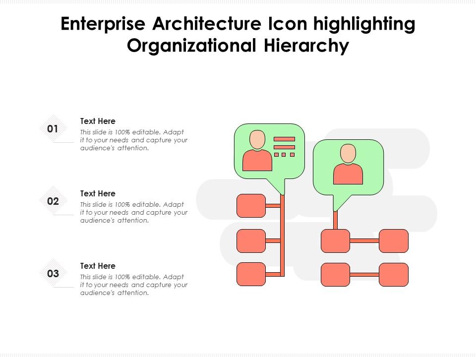 Enterprise architecture icon highlighting organizational hierarchy Slide01