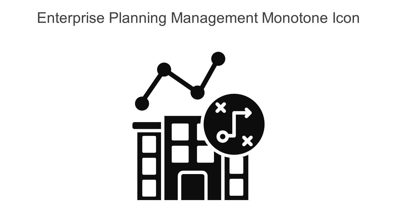 Enterprise Planning Management Monotone Icon In Powerpoint Pptx Png And Editable Eps Format