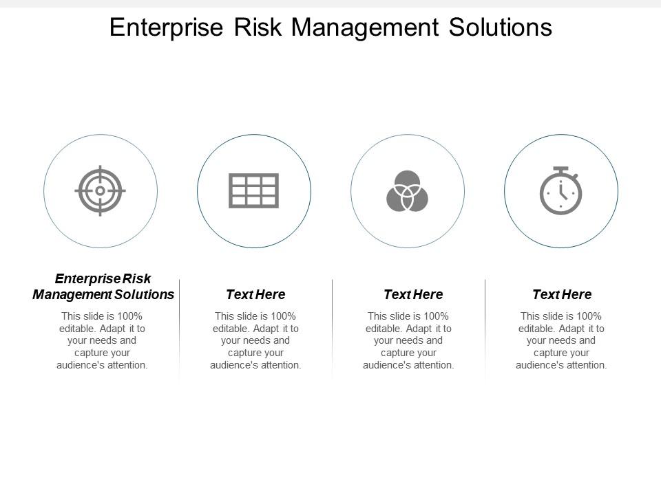 Enterprise risk management solutions ppt powerpoint presentation icon clipart cpb Slide01