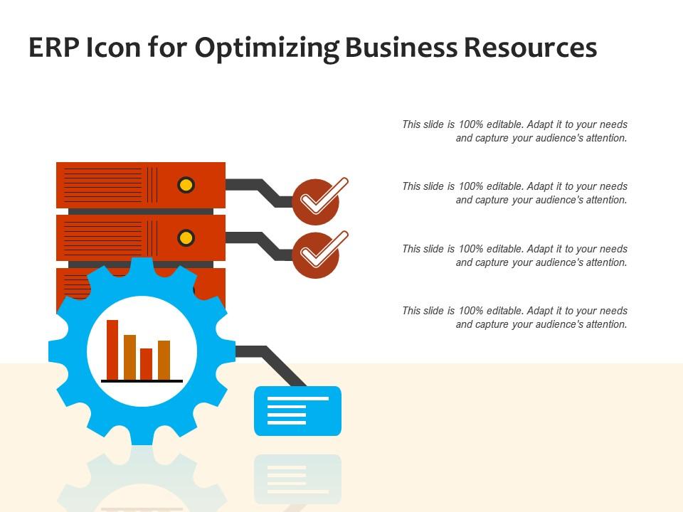 Erp icon for optimizing business resources Slide01