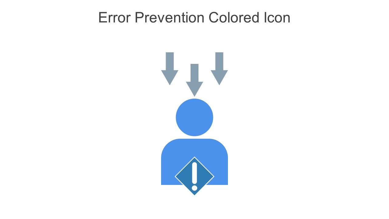 Error Prevention Colored Icon In Powerpoint Pptx Png And Editable Eps Format