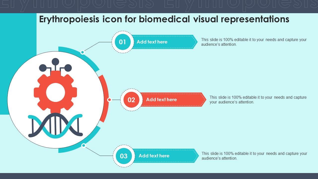 Erythropoiesis Icon For Biomedical Visual Representations PPT Template