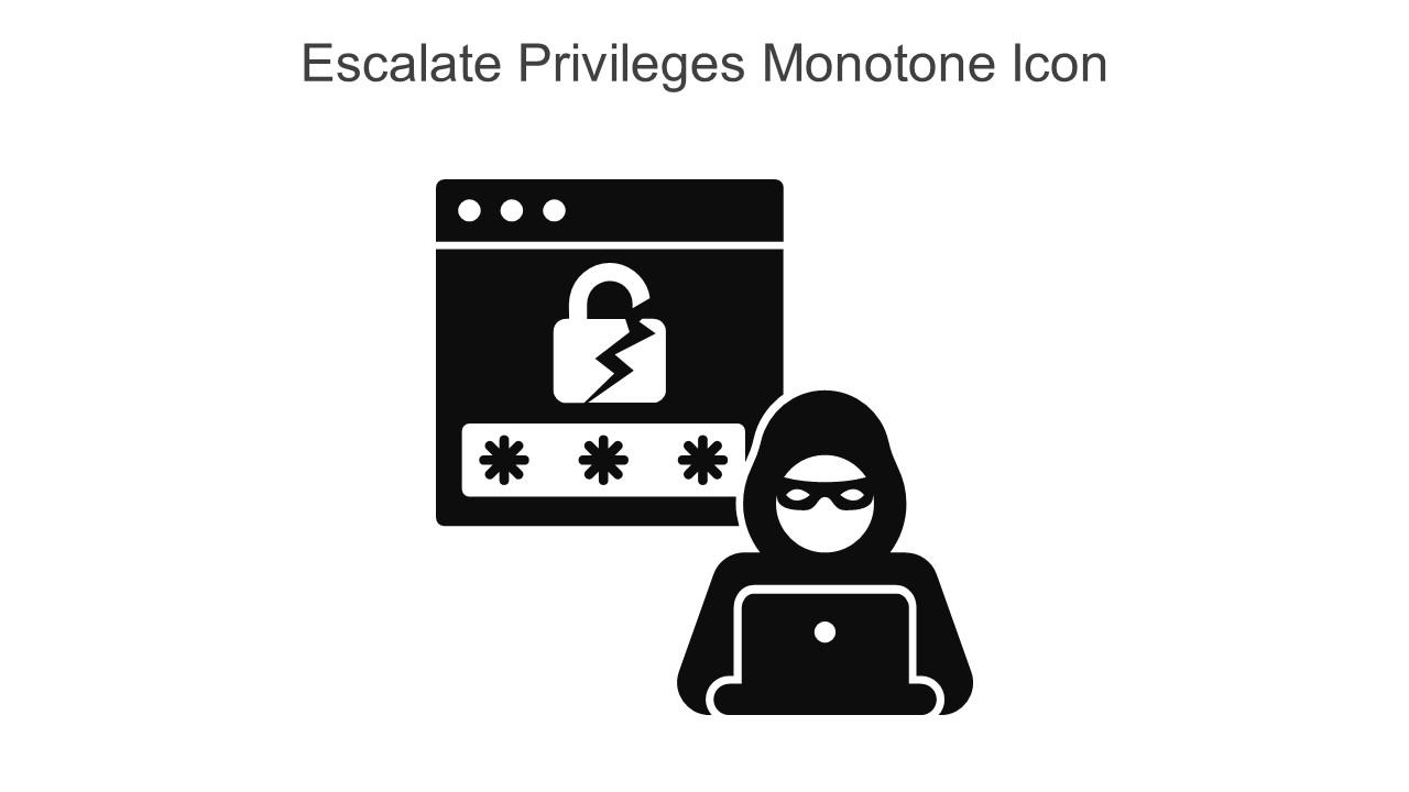 Escalate Privileges Monotone Icon In Powerpoint Pptx Png And Editable Eps Format Slide01