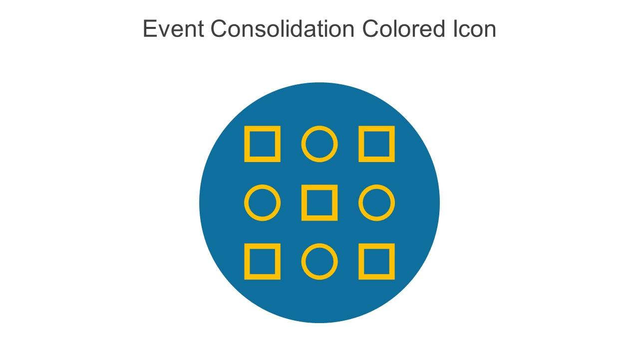 Event Consolidation Colored Icon In Powerpoint Pptx Png And Editable Eps Format