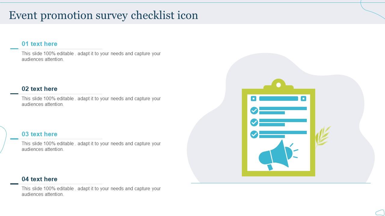 Event Promotion Survey Checklist Icon Slide01