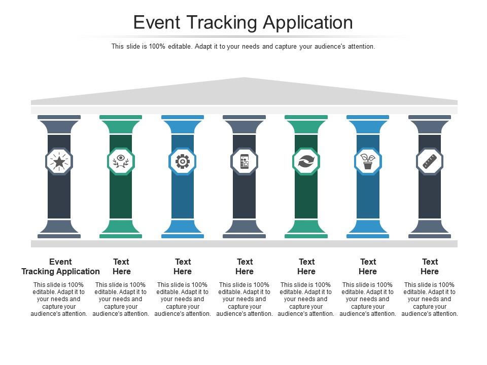 Event tracking application ppt powerpoint presentation icon slide download cpb Slide01