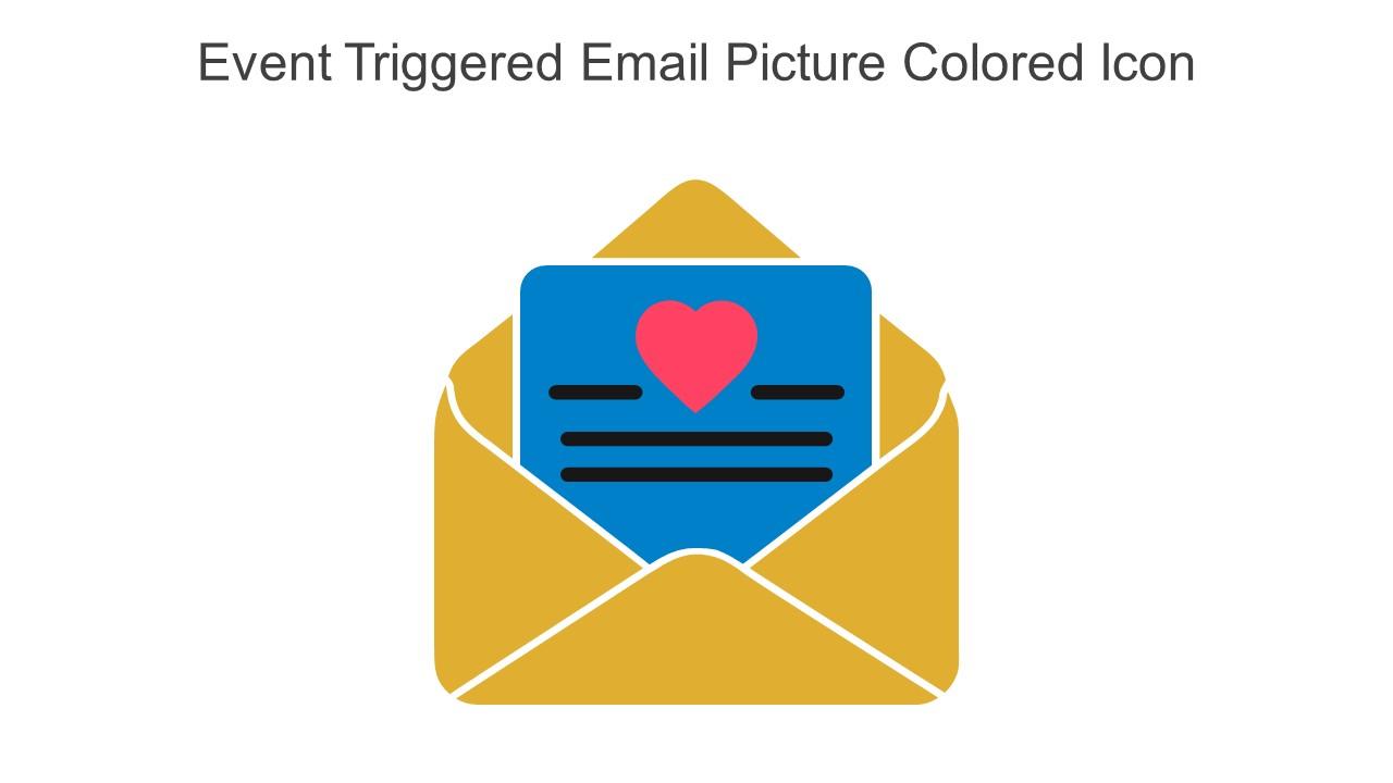 Event Triggered Email Picture Colored Icon In Powerpoint Pptx Png And Editable Eps Format