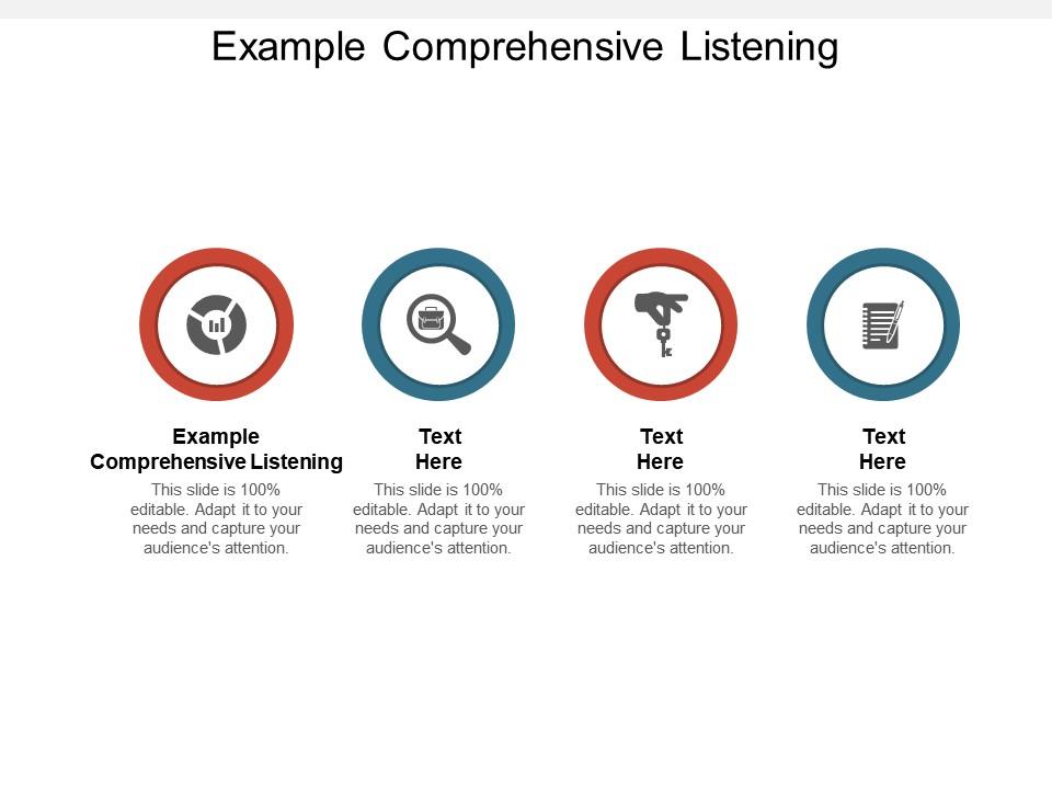 Example comprehensive listening ppt powerpoint presentation icon outfit cpb Slide01