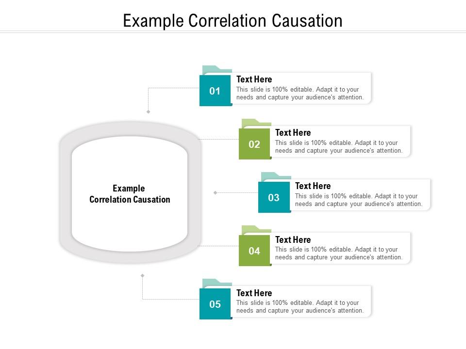 Example correlation causation ppt powerpoint presentation icon graphic images cpb Slide01