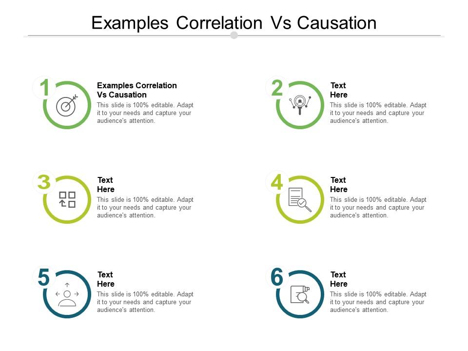 Examples correlation vs causation ppt powerpoint presentation icon graphics tutorials cpb Slide01