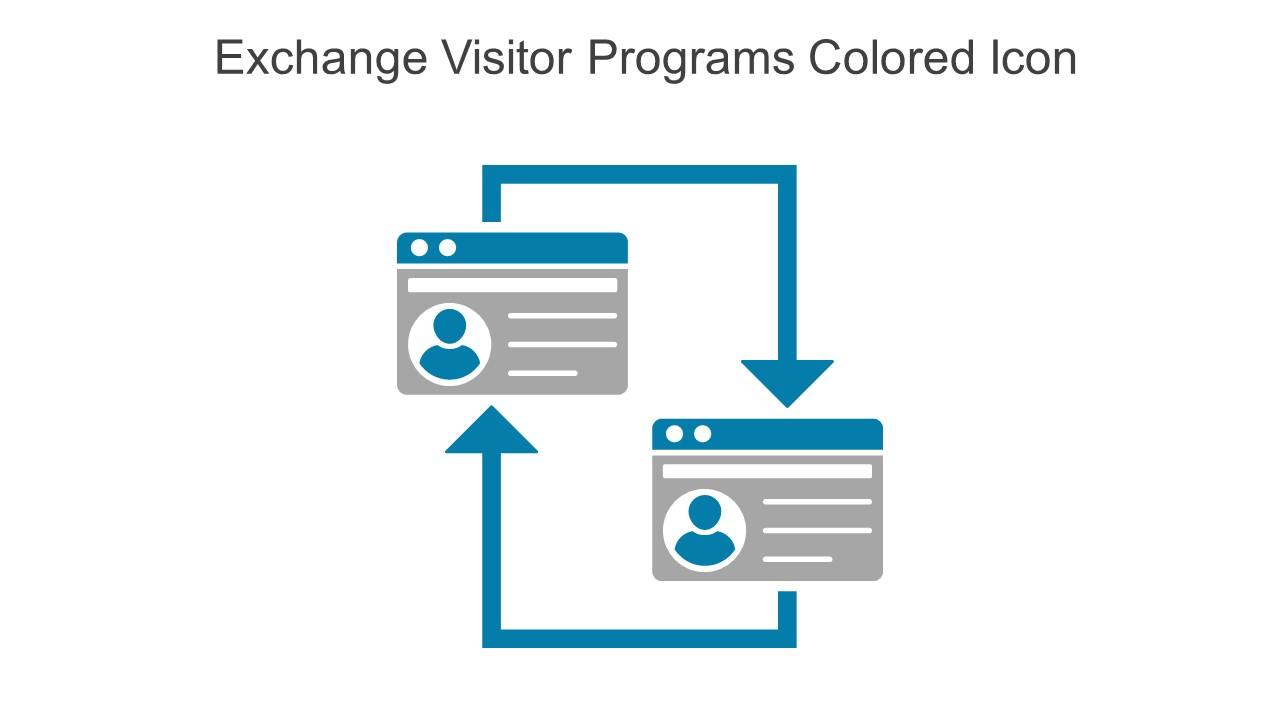 Exchange Visitor Programs Colored Icon In Powerpoint Pptx Png And Editable Eps Format
