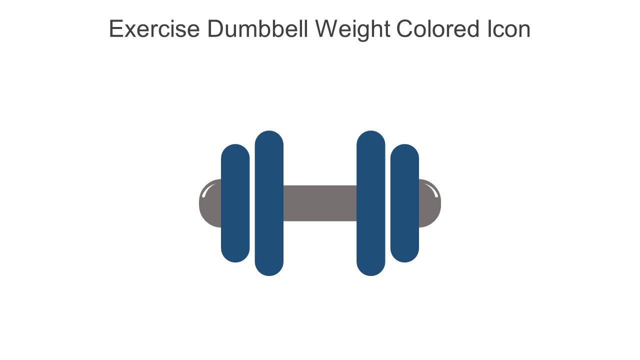 Exercise Dumbbell Weight Colored Icon In Powerpoint Pptx Png And Editable Eps Format