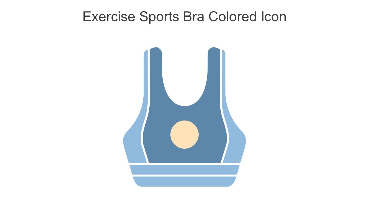 Exercise Sports Bra Colored Icon In Powerpoint Pptx Png And Editable Eps Format