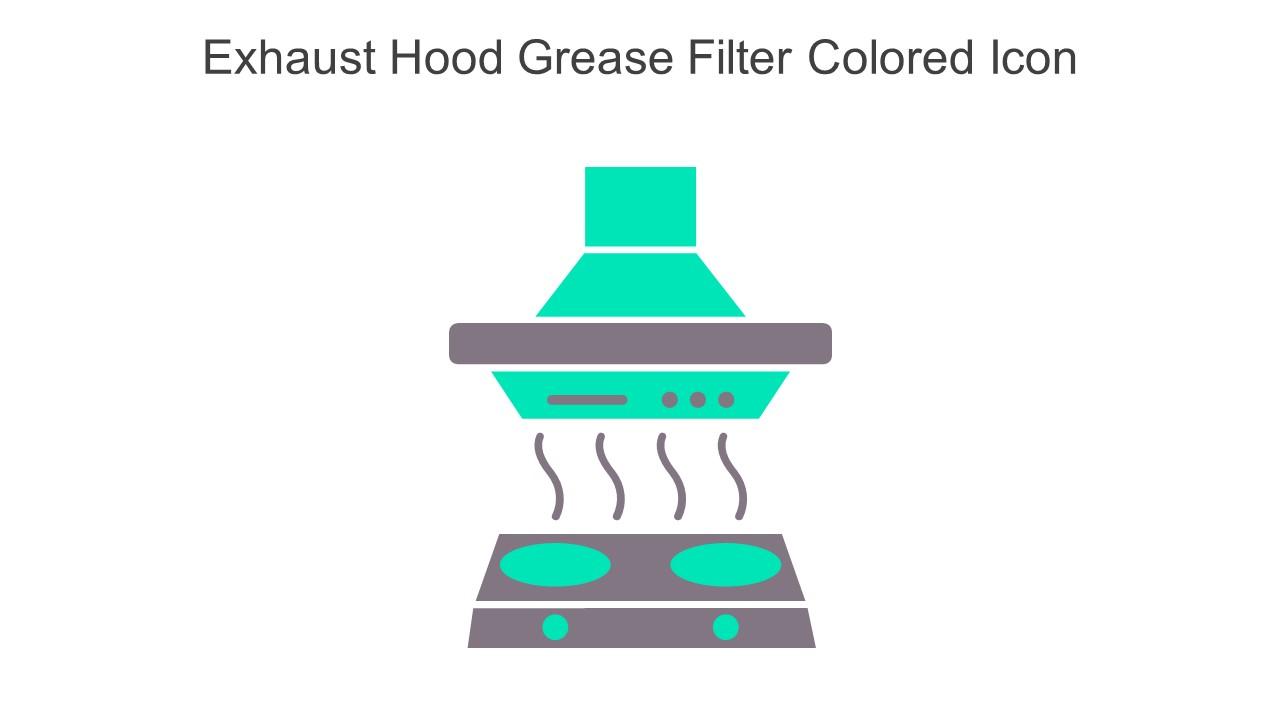 Exhaust Hood Grease Filter Colored Icon In Powerpoint Pptx Png And Editable Eps Format