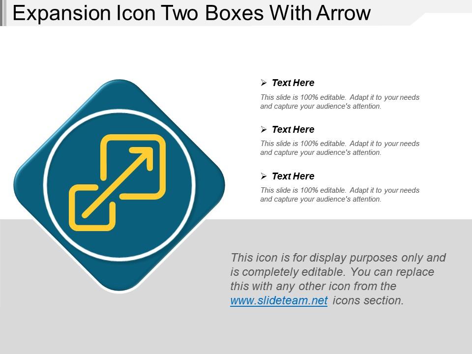 Expansion icon two boxes with arrow Slide01