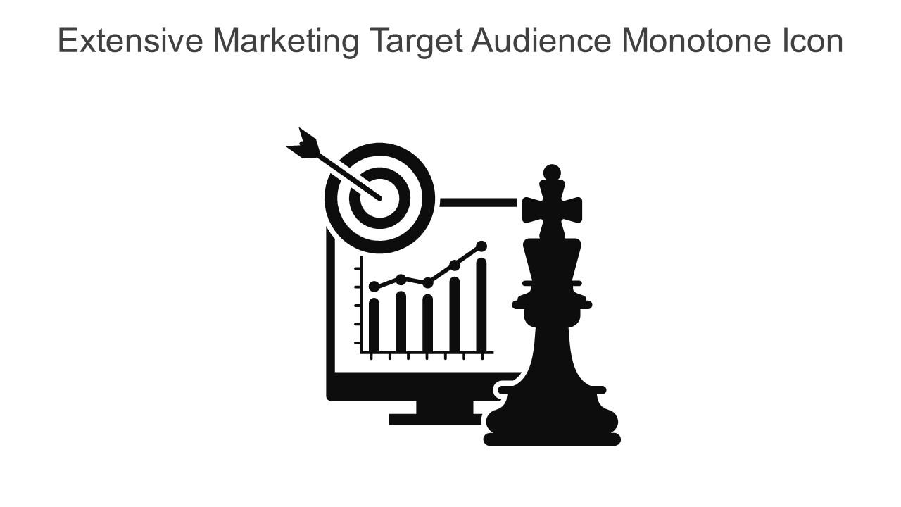 Extensive Marketing Target Audience Monotone Icon In Powerpoint Pptx Png And Editable Eps Format