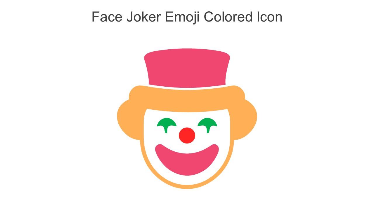 Face Joker Emoji Colored Icon In Powerpoint Pptx Png And Editable Eps Format