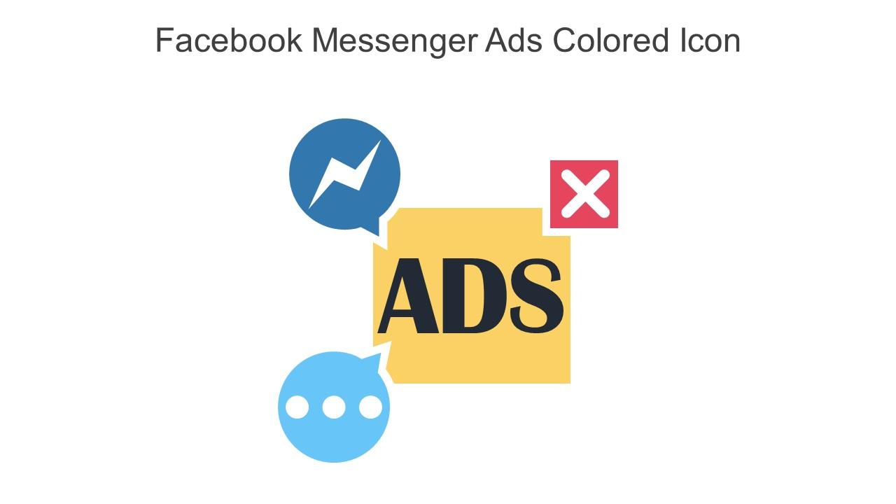 Facebook Messenger Ads Colored Icon In Powerpoint Pptx Png And Editable Eps Format Slide01