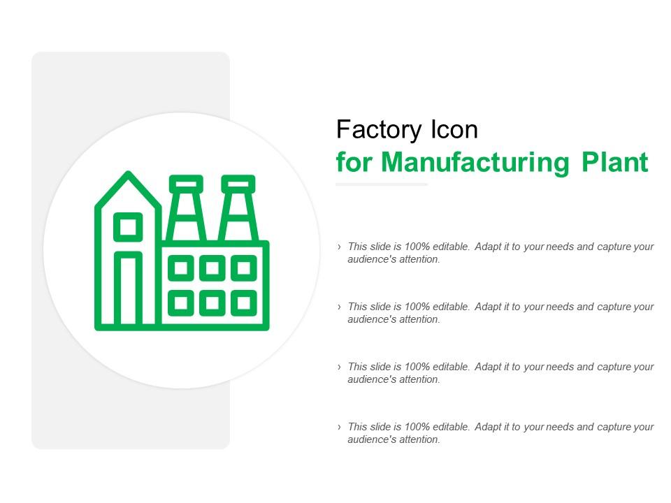 Factory icon for manufacturing plant Slide01
