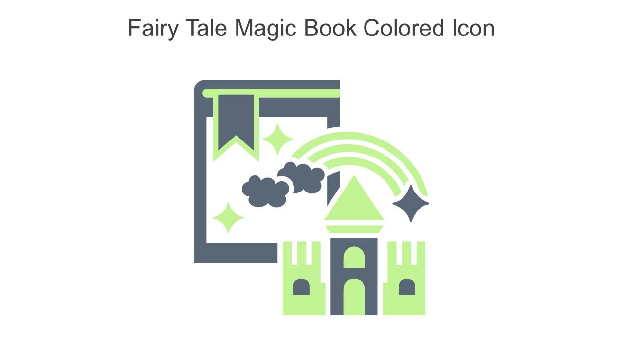 Fairy Tale Magic Book Colored Icon In Powerpoint Pptx Png And Editable Eps Format