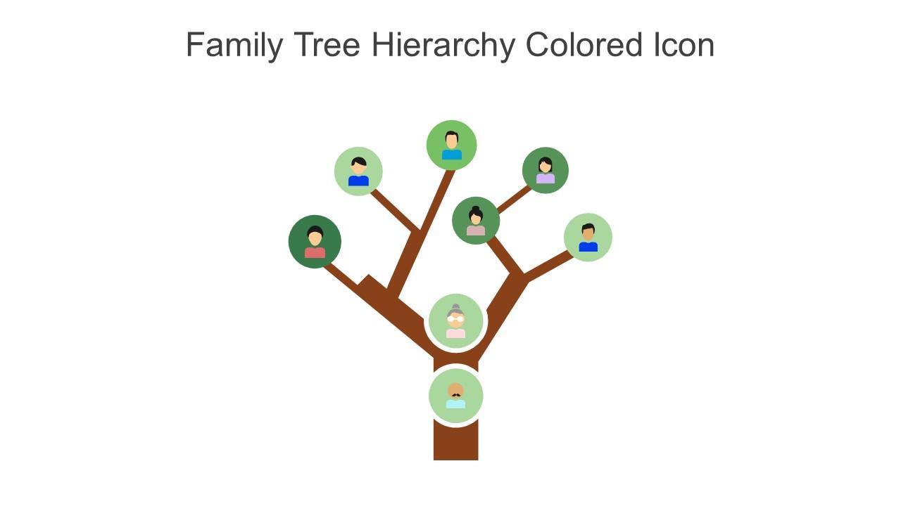 Family Tree Hierarchy Colored Icon In Powerpoint Pptx Png And Editable Eps Format Slide01