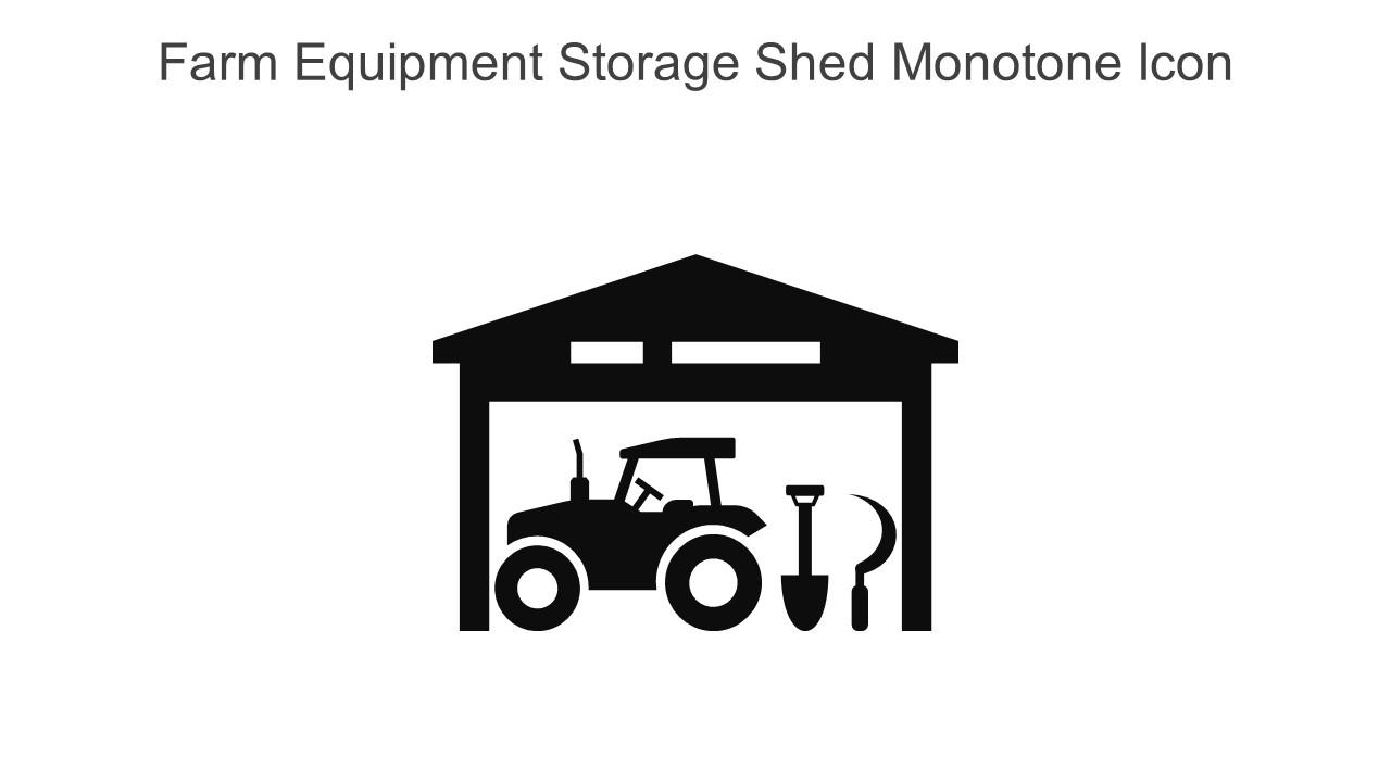 Farm Equipment Storage Shed Monotone Icon In Powerpoint Pptx Png And Editable Eps Format Slide01