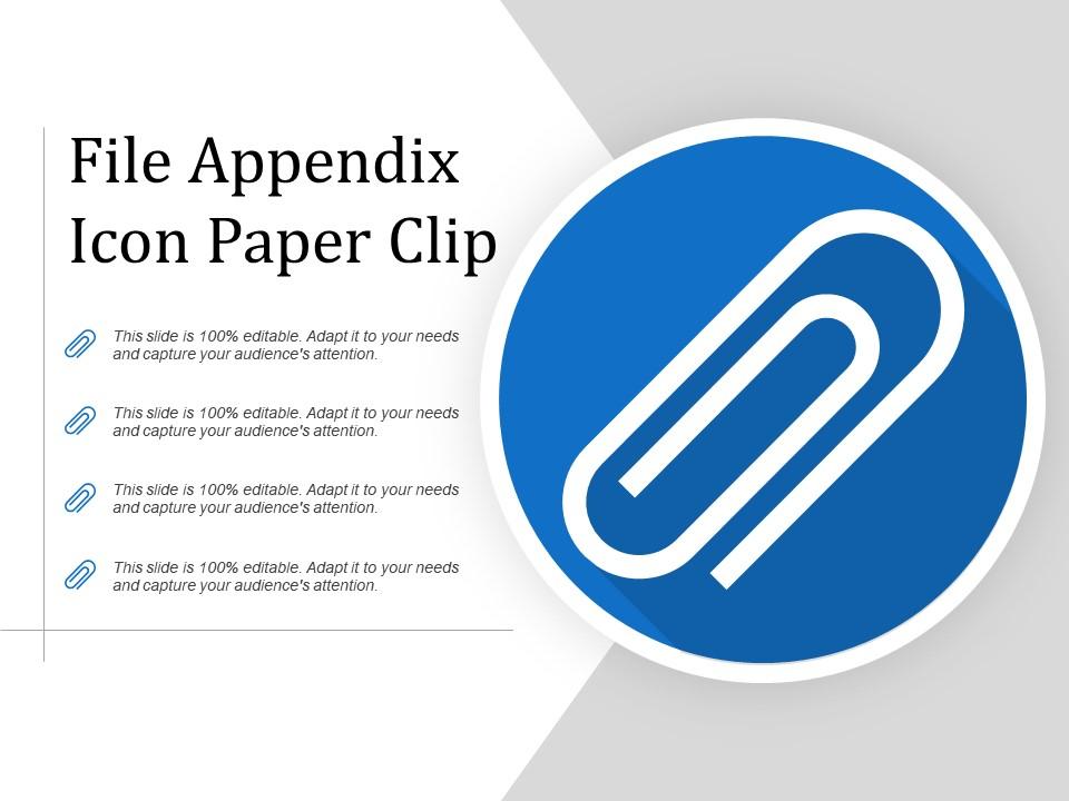 File appendix icon paper clip Slide01
