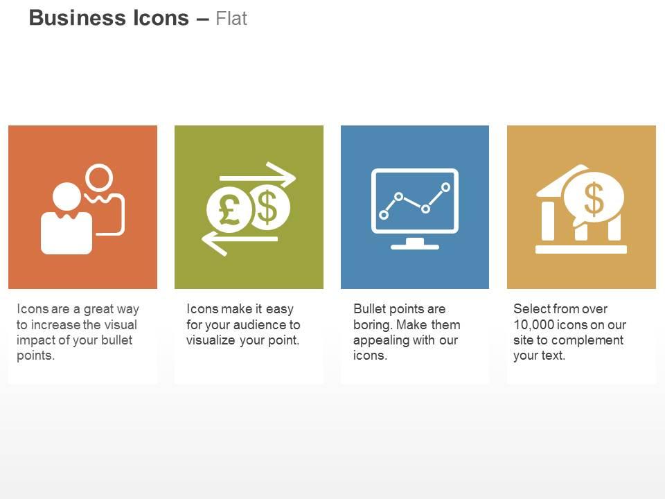 Financial data analysis process flow line chart banking solutions ppt icons graphics Slide01