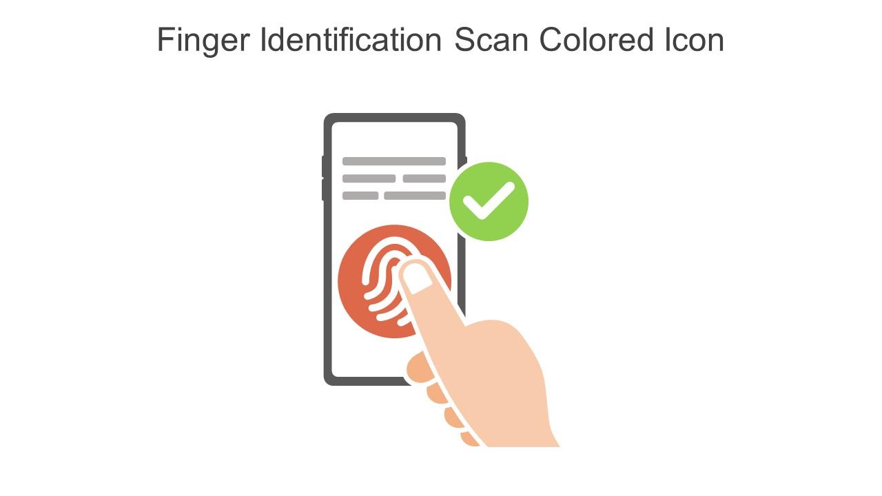 Finger Identification Scan Colored Icon In Powerpoint Pptx Png And Editable Eps Format