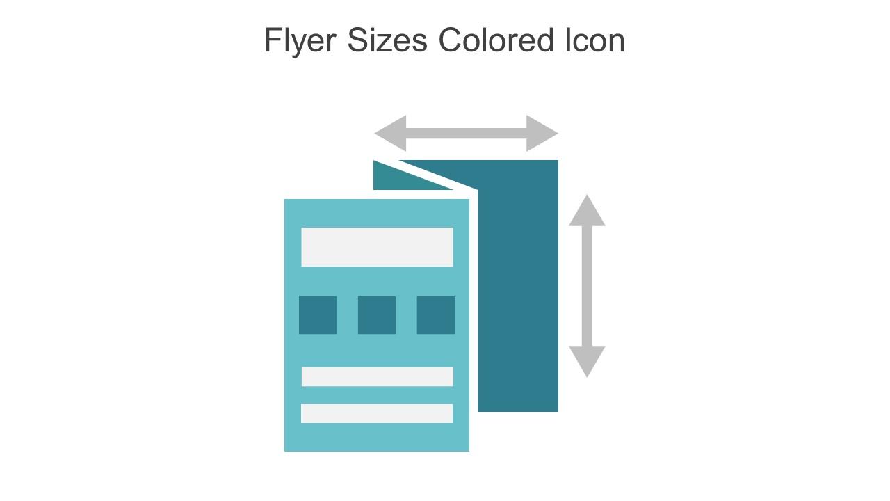 Flyer Sizes Colored Icon In Powerpoint Pptx Png And Editable Eps Format Slide01