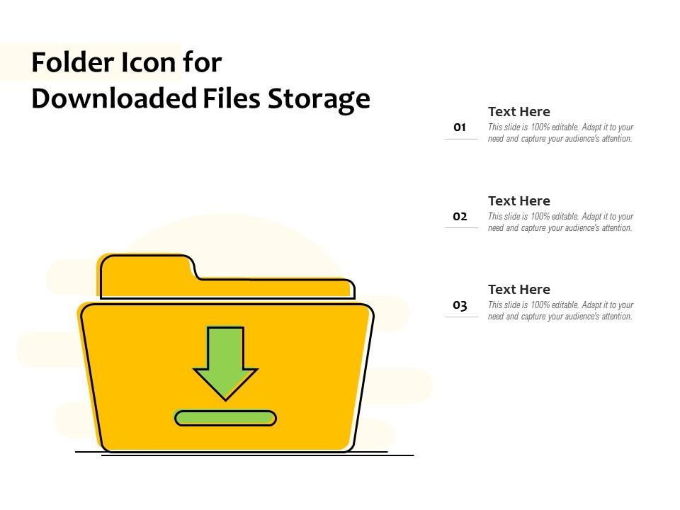 Folder icon for downloaded files storage Slide01