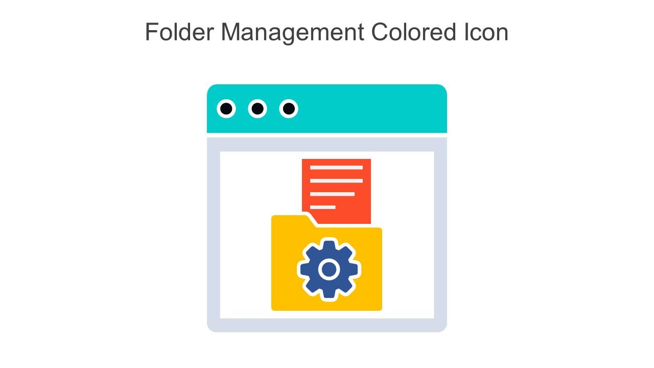 Folder Management Colored Icon In Powerpoint Pptx Png And Editable Eps Format Slide01