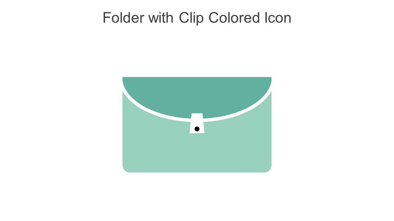 Folder With Clip Colored Icon In Powerpoint Pptx Png And Editable Eps Format Slide01