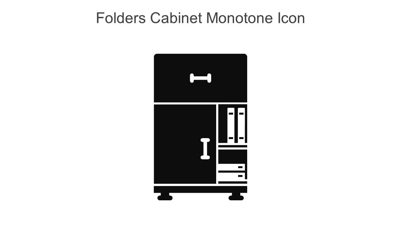Folders Cabinet Monotone Icon In Powerpoint Pptx Png And Editable Eps Format