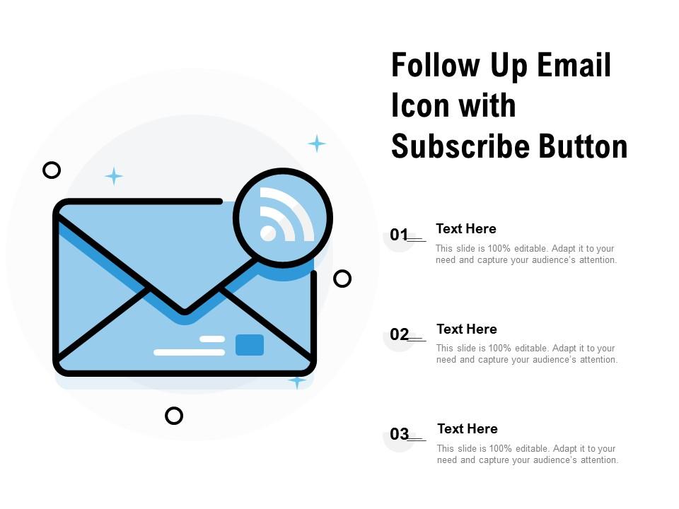 Follow up email icon with subscribe button Slide01