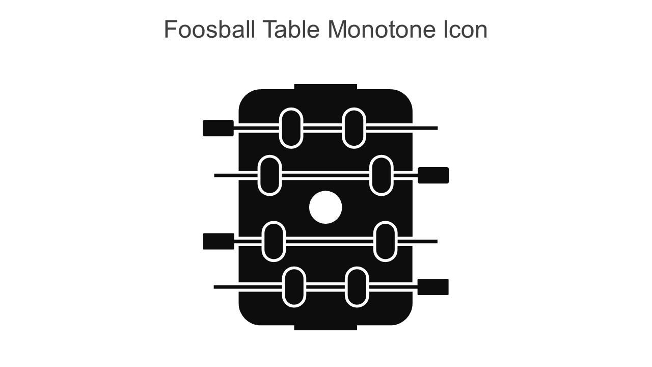 Foosball Table Monotone Icon In Powerpoint Pptx Png And Editable Eps Format