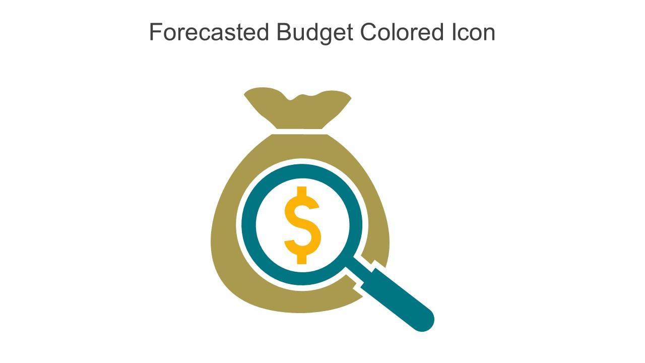 Forecasted Budget Colored Icon In Powerpoint Pptx Png And Editable Eps Format Slide01