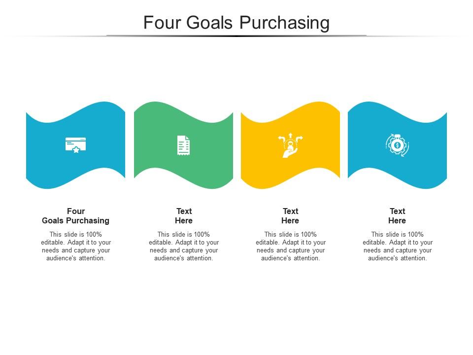 Four goals purchasing ppt powerpoint presentation icon example cpb Slide01