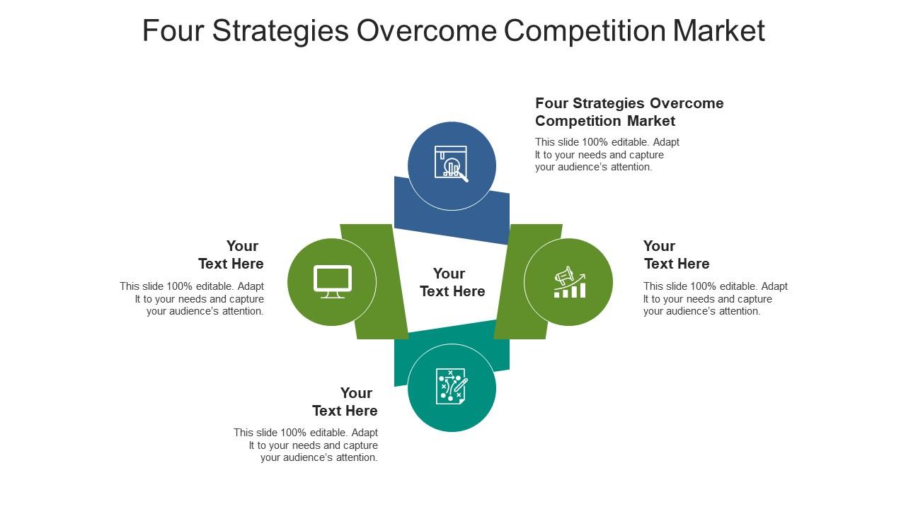 Four strategies overcome competition market ppt powerpoint presentation icon slideshow cpb Slide01