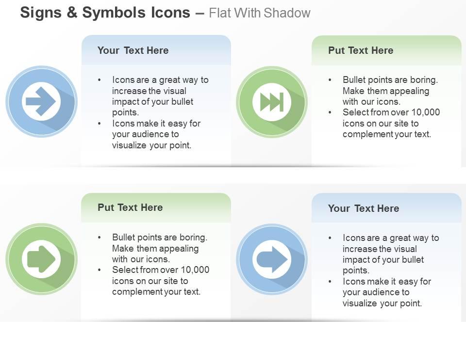 Four unidirectional arrows process flow ppt icons graphics Slide01