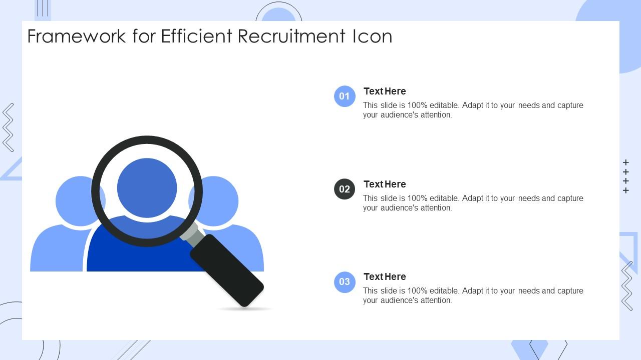Framework For Efficient Recruitment Icon Slide01