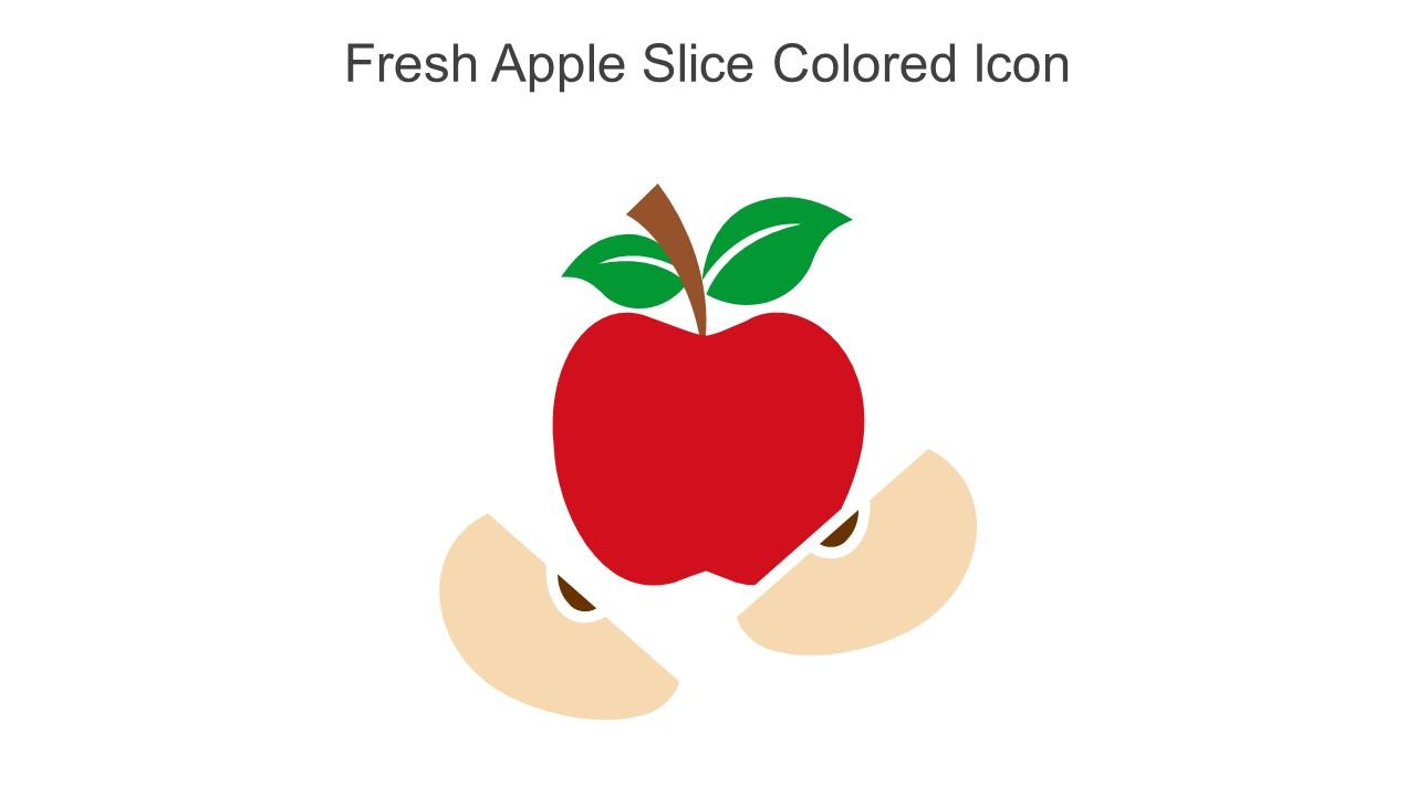 Fresh Apple Slice Colored Icon In Powerpoint Pptx Png And Editable Eps Format Slide01