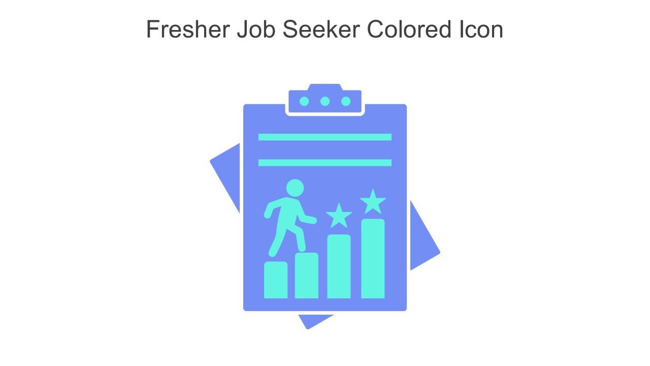 Fresher Job Seeker Colored Icon In Powerpoint Pptx Png And Editable Eps Format