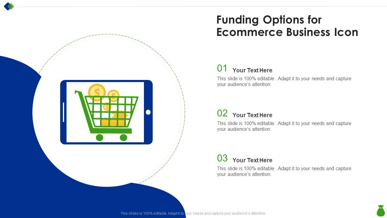 Funding Options For Ecommerce Business Icon Slide01