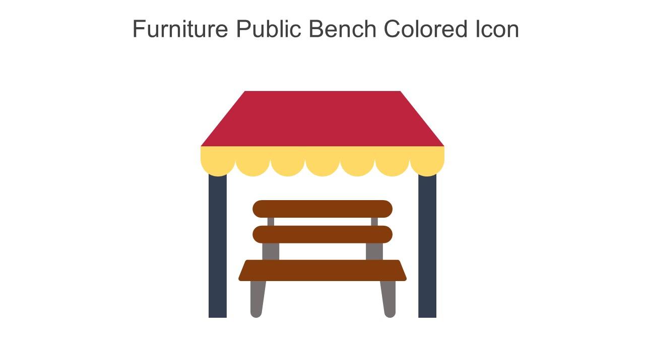 Furniture Public Bench Colored Icon In Powerpoint Pptx Png And Editable Eps Format