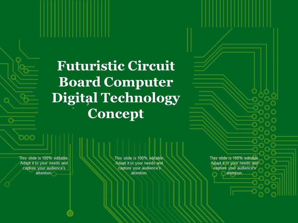 Futuristic circuit board computer digital technology concept Slide01
