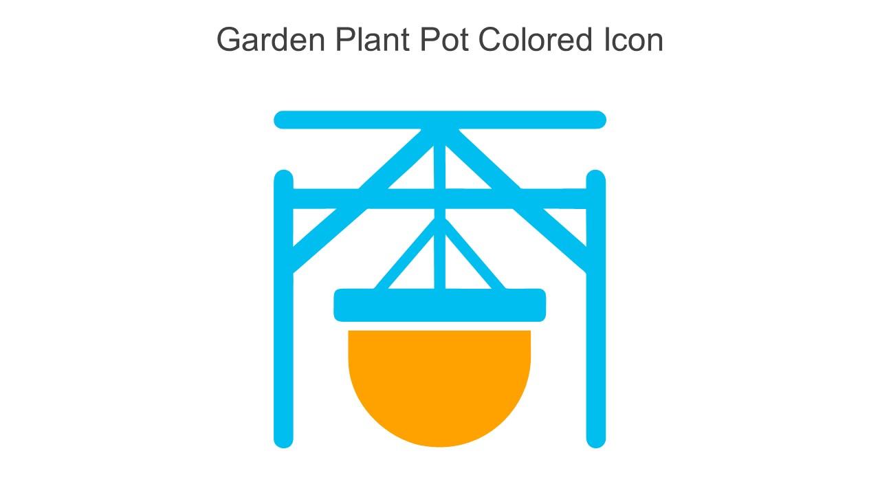 Garden Plant Pot Colored Icon In Powerpoint Pptx Png And Editable Eps Format