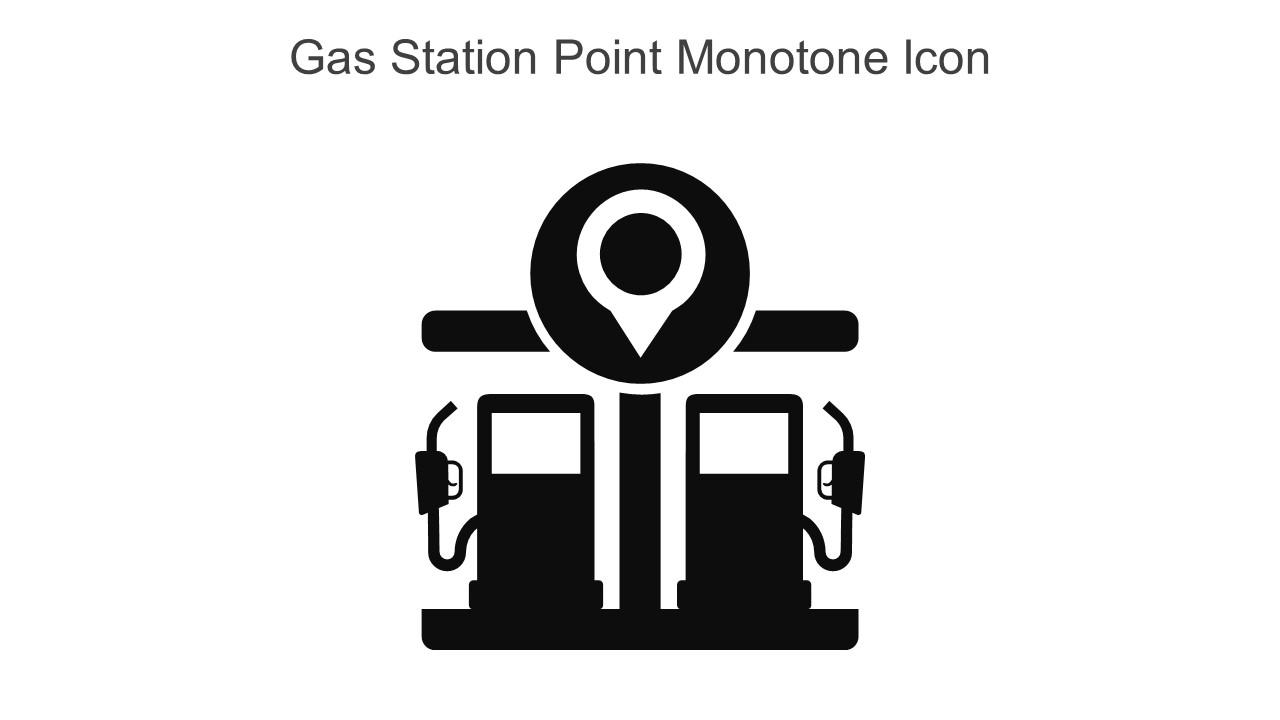 Gas Station Point Monotone Icon In Powerpoint Pptx Png And Editable Eps Format